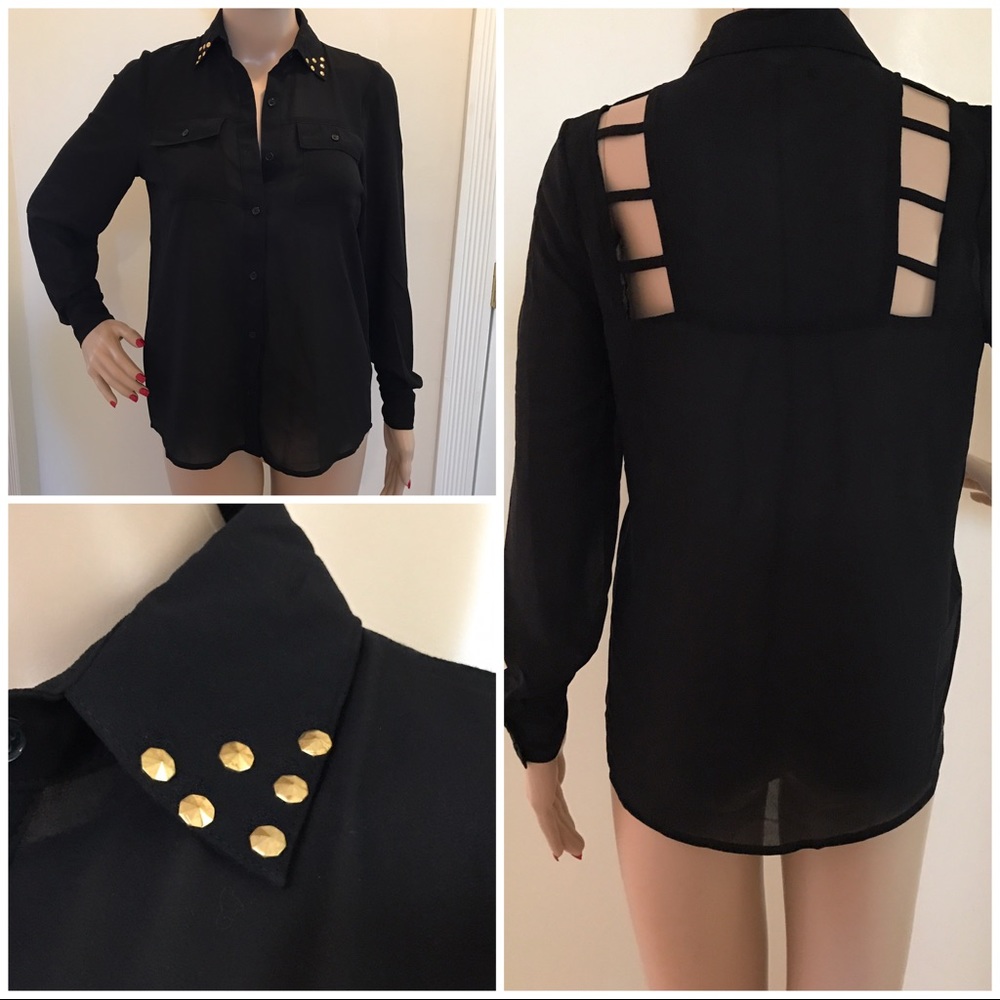 NWT Size XS – Nicki Minaj Collection Black Blouse